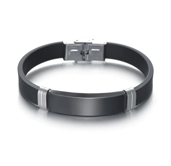 Hip Hop Bad Bunny Stainless Steel Silicone Bracelet